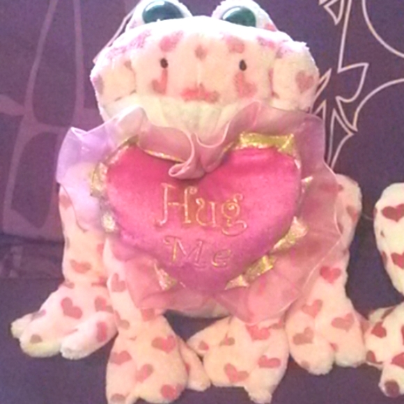 Vintage 2 9" Plush Frogs - Picture 2 of 3